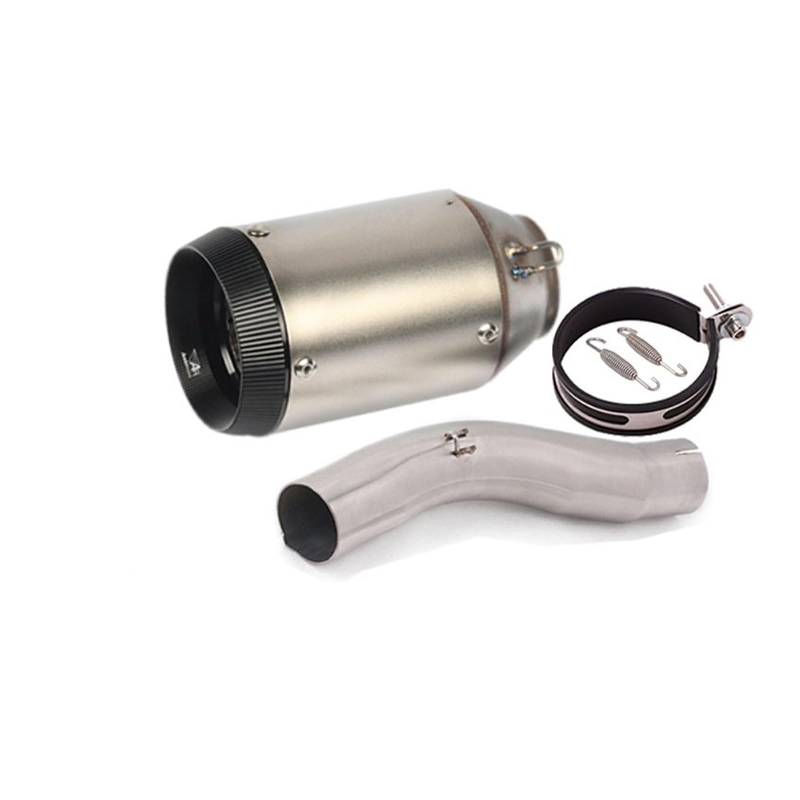 Endroh Für Suzuki Für GSXR 600 750 GSXR600 GSXR750 K8 K9 L1 2008 2009 2010 Motorrad Auspuff Flucht Link Rohr Schalldämpfer Slip Auf Endrohrblende(F) von Generic