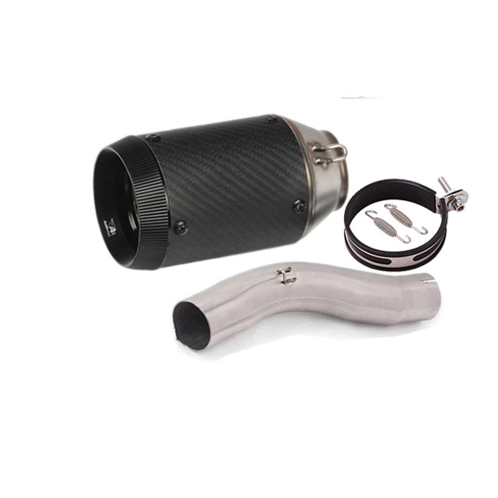 Endroh Für Suzuki Für GSXR 600 750 GSXR600 GSXR750 K8 K9 L1 2008 2009 2010 Motorrad Auspuff Flucht Link Rohr Schalldämpfer Slip Auf Endrohrblende(H) von Generic