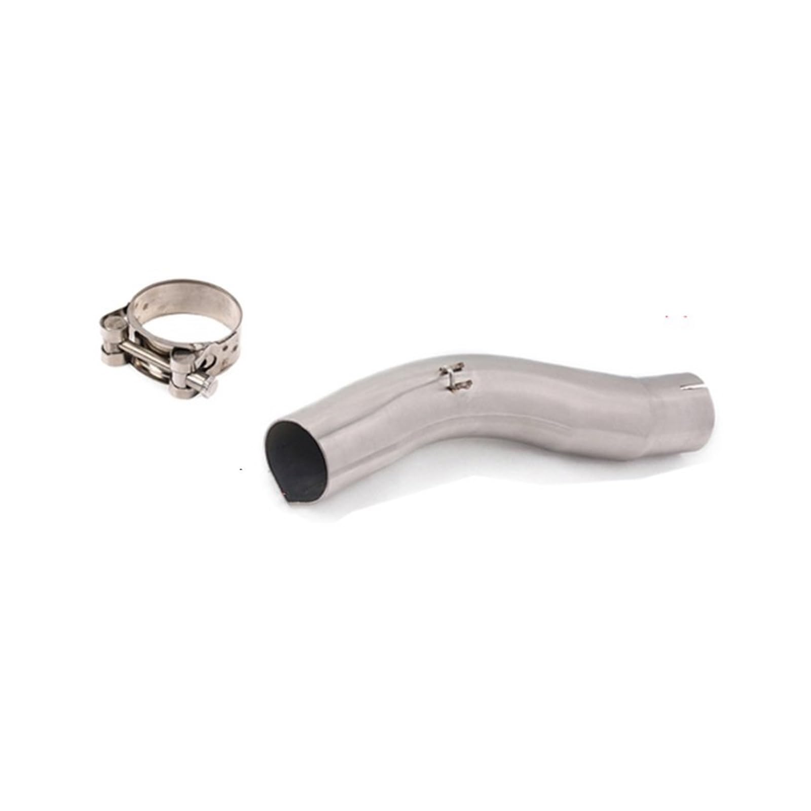 Endroh Für Suzuki Für GSXR 600 750 GSXR600 GSXR750 K8 K9 L1 2008 2009 2010 Motorrad Auspuff Flucht Link Rohr Schalldämpfer Slip Auf Endrohrblende(Mid Link Pipe) von Generic