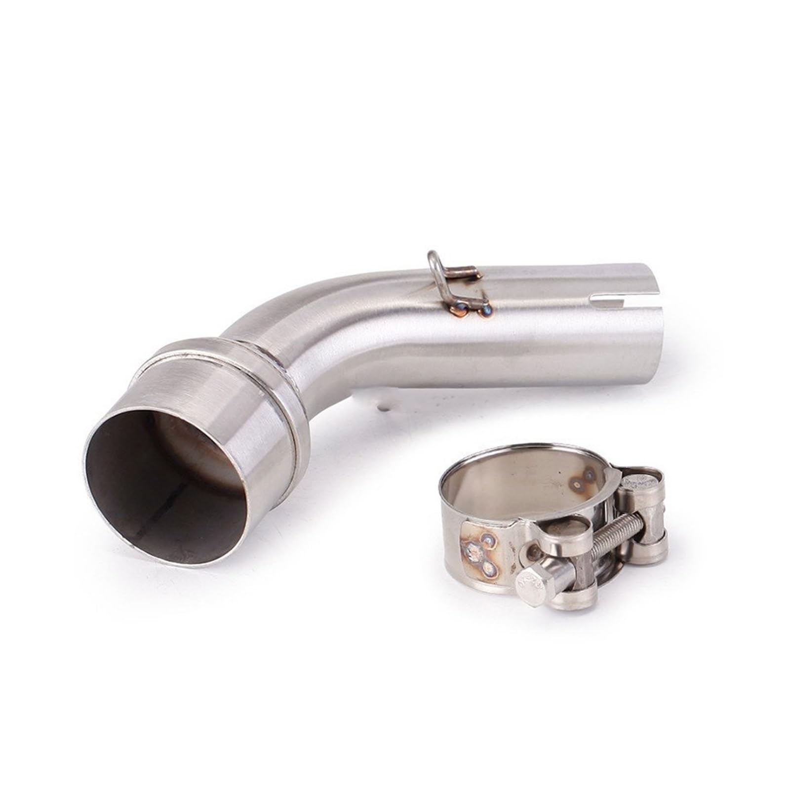 Endroh Für YAMAHA Für YZF-R3 Für R25 Für MT-03 2015-2022 2021 Auspuffrohr Mittleren Link Slip Auf Tubo Escape Schalldämpfer System Motorrad Zubehör Endrohrblende(A) von Generic