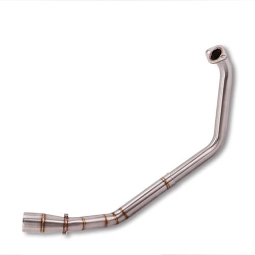 Endroh Für YZF Für R125 2019 Für R15 V3 2008-2019 Für YZF Für R15 Für MT125 51mm Slip-on Motorrad Auspuff Vorne Mitte Link Rohr Escape Schalldämpfer Endrohrblende(R15 v3 17-19 A 1) von Generic