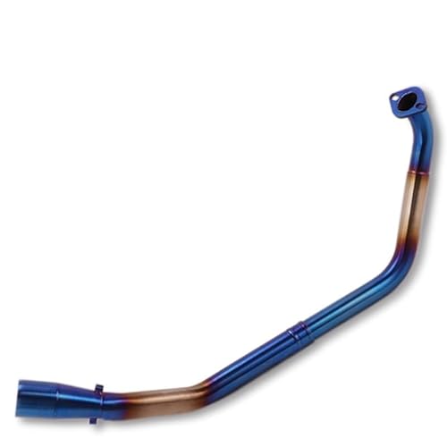 Endroh Für YZF Für R125 2019 Für R15 V3 2008-2019 Für YZF Für R15 Für MT125 51mm Slip-on Motorrad Auspuff Vorne Mitte Link Rohr Escape Schalldämpfer Endrohrblende(R15 v3 17-19 D) von Generic