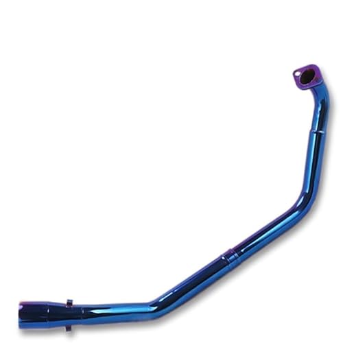 Endroh Für YZF Für R125 2019 Für R15 V3 2008-2019 Für YZF Für R15 Für MT125 51mm Slip-on Motorrad Auspuff Vorne Mitte Link Rohr Escape Schalldämpfer Endrohrblende(R15 v3 17-19 E) von Generic