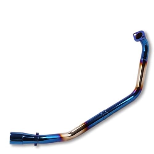 Endroh Für YZF Für R125 2019 Für R15 V3 2008-2019 Für YZF Für R15 Für MT125 51mm Slip-on Motorrad Auspuff Vorne Mitte Link Rohr Escape Schalldämpfer Endrohrblende(R15 v3 17-19 F) von Generic