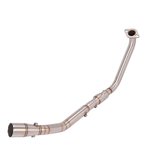 Endroh Für YZF Für R125 2019 Für R15 V3 2008-2019 Für YZF Für R15 Für MT125 51mm Slip-on Motorrad Auspuff Vorne Mitte Link Rohr Escape Schalldämpfer Endrohrblende(R15 v3 C) von Generic