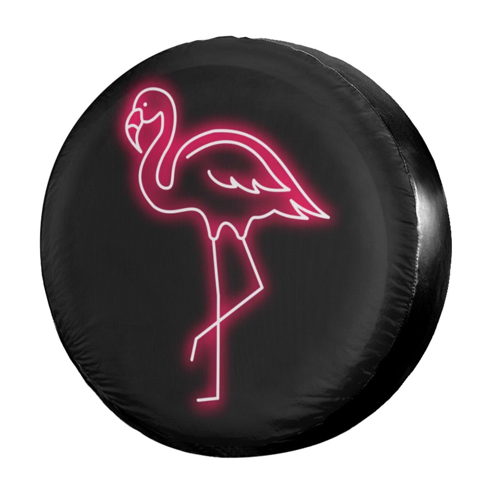 Ersatzradabdeckungen, Rosa Flamingo Staubdicht Auto Reifen Taschen Uv-Schutz Reifen Für SUV Auto Truck 15 inch Ersatzradabdeckungen, Rosa Flamingo Staubdicht Auto Reifen Taschen Uv-Schutz Reifen Für SUV Auto Truck 15 inch von Generic