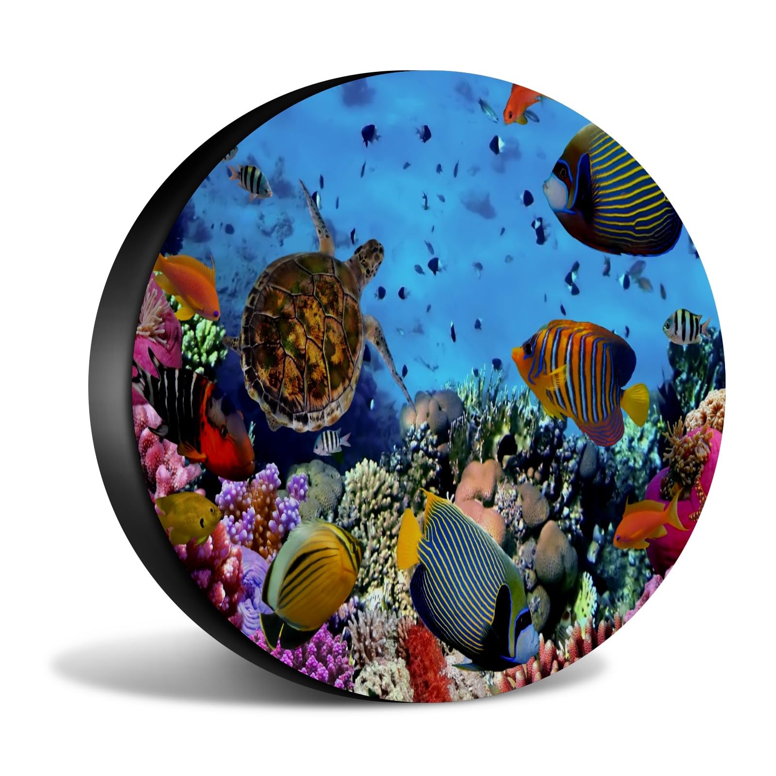 Ersatzradabdeckungen Ozean Fisch Schildkröte Koralle Wetterfest Autoreifen Uv-Schutz Radschutzhülle Für Fahrzeuge Trailer Truck 15 inch Ersatzradabdeckungen Ozean Fisch Schildkröte Koralle Wetterfest Autoreifen Uv-Schutz Radschutzhülle Für Fahrzeuge Trailer Truck 15 inch von Generic