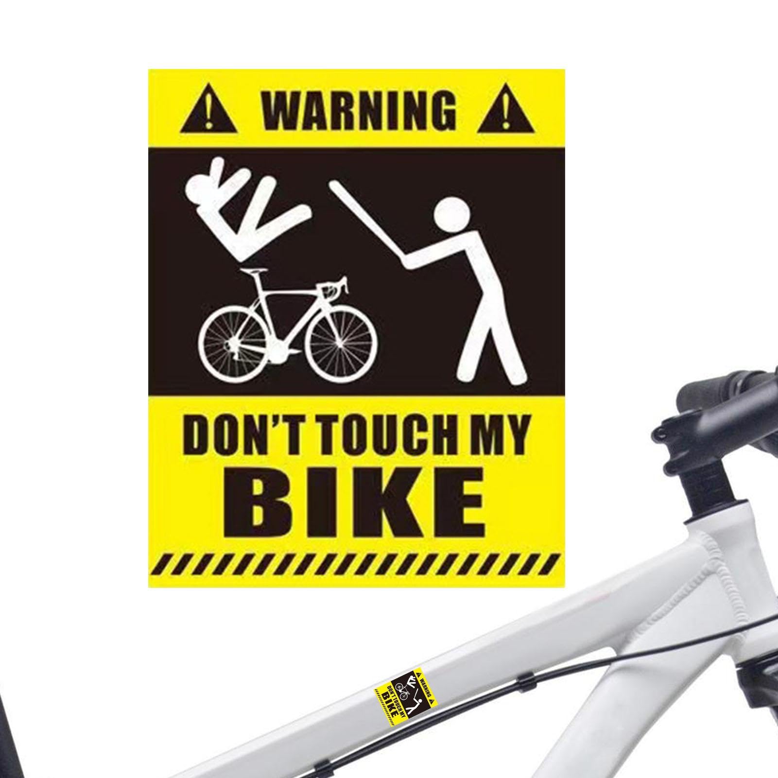 Fahrrad-Warnaufkleber, Dont Touch My -Aufkleber,Warnung Fahrradaufkleber Wasserfest - Sonnenschutz-Fahrradaufkleber, für Fahrrad, Fahrrad, Laufauto, Roller Fahrrad-Warnaufkleber, Dont Touch My -Aufkleber,Warnung Fahrradaufkleber Wasserfest - Sonnenschutz-Fahrradaufkleber, für Fahrrad, Fahrrad, Laufauto, Roller von Generic