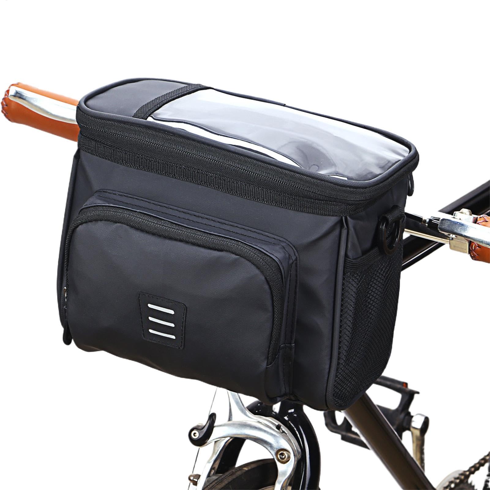Fahrradlenkertasche, Motorrad-Lenkertasche | Set mit Kofferraumtaschen, große Kapazität, Fahrradtaschen, wasserdichter Rohrrahmen für die Aufbewahrung von Gegenständen Fahrradlenkertasche, Motorrad-Lenkertasche | Set mit Kofferraumtaschen, große Kapazität, Fahrradtaschen, wasserdichter Rohrrahmen für die Aufbewahrung von Gegenständen von Generic