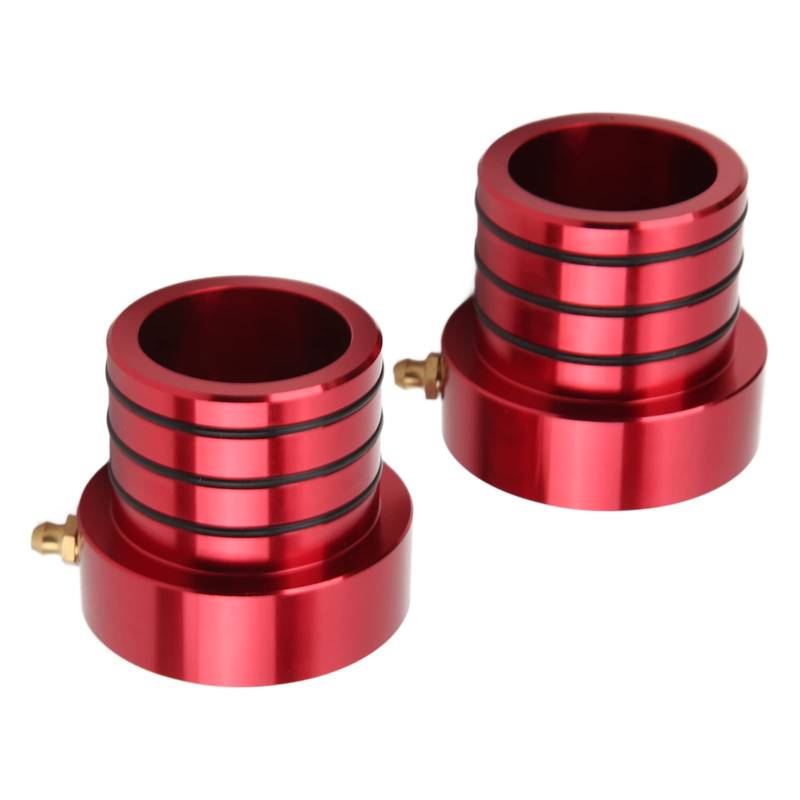 Frontachse -Rohr -Robel -Set -Billet -Aluminium -Oxidationswiderstand für Cherokee TJ (Rot) von Generic