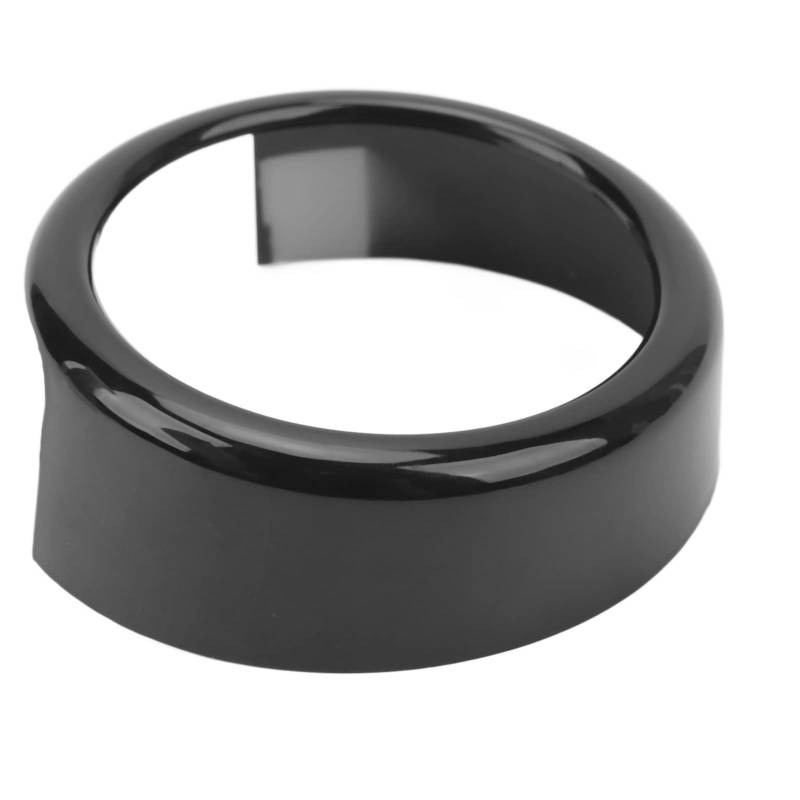 Frontgrill Emblem Ring Hochglänzende Schwarze Außenabzeichen Dekorationsabdeckung für Giulia Verbesserung des Autos Erscheinungsbild von Generic