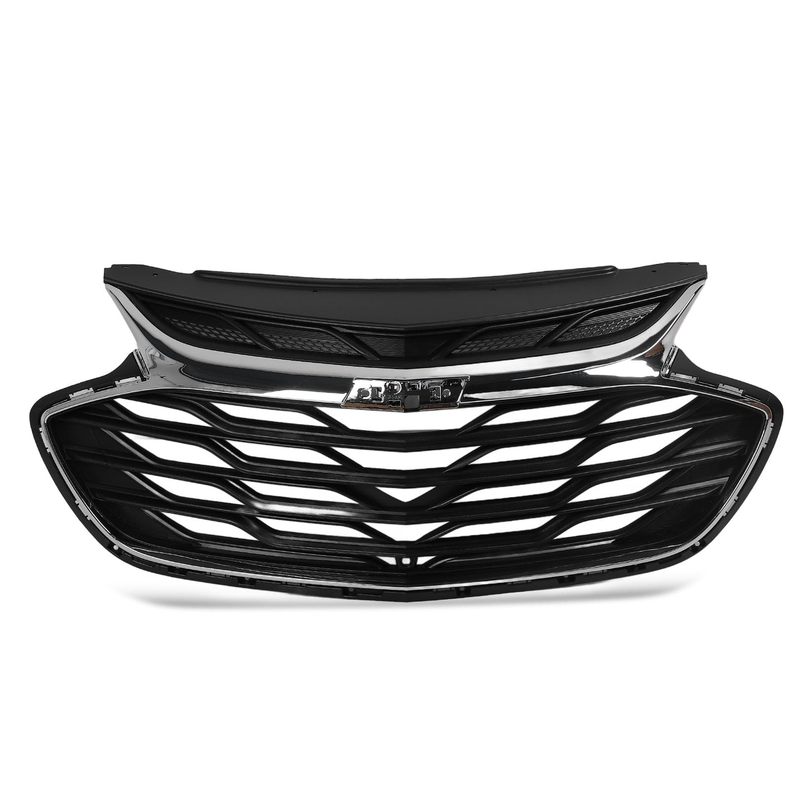 Frontstoßstangengrill, Präzise Passform, Robust, 42674397, Frontstoßstangen-Obergrill für Cruze L LS LT Premier 2019 (Dunkle Streifen) von Generic