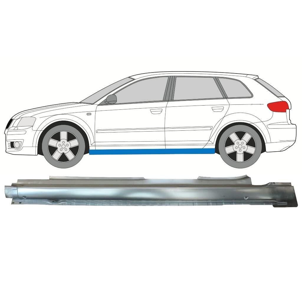 Für Audi A3 8p 2003-2012 5 Tür Voll Schweller Reparaturblech/Links Für Audi A3 8p 2003-2012 5 Tür Voll Schweller Reparaturblech/Links von Generic