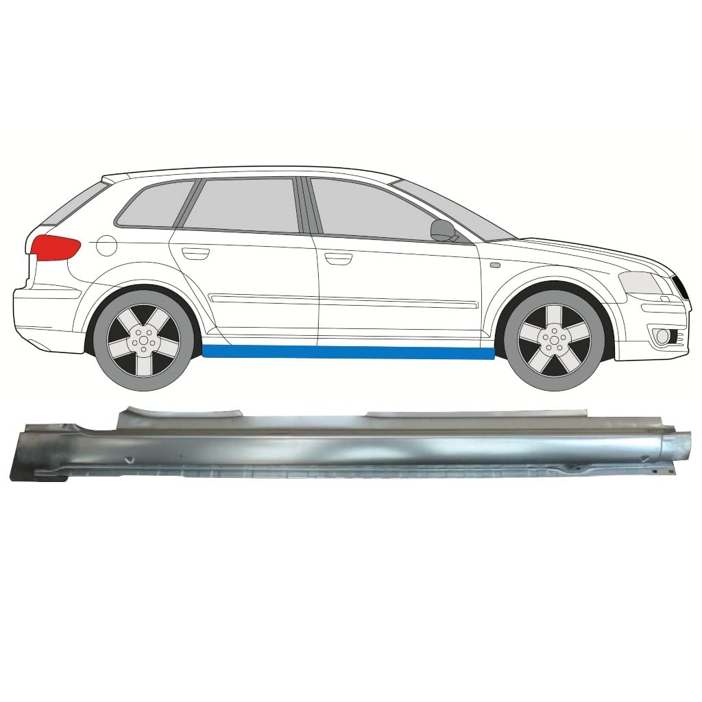 Für Audi A3 8p 2003-2012 5 Tür Voll Schweller Reparaturblech / Rechts von Generic