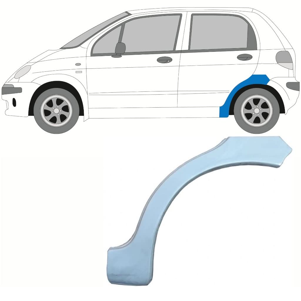 Polcar Für Daewoo Matiz 1998-2008 Radlauf Reparaturblech Links Hochqualitativer Stahl Blau Eisen Polcar Für Daewoo Matiz 1998-2008 Radlauf Reparaturblech Links Hochqualitativer Stahl Blau Eisen von Generic