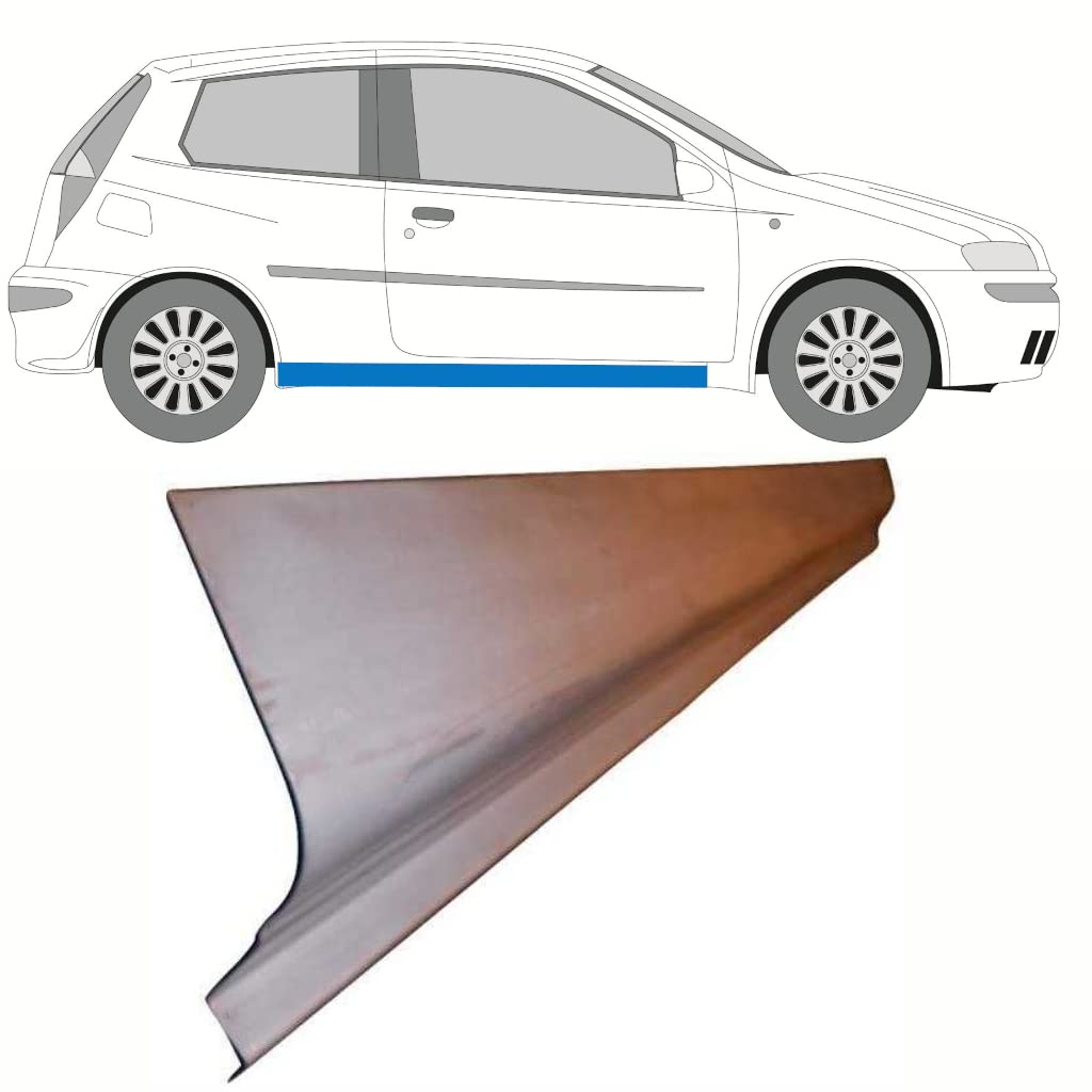 Für Fiat Punto 2 1999-2010 Schweller Reparaturblech/Rechts = Links Für Fiat Punto 2 1999-2010 Schweller Reparaturblech/Rechts = Links von Generic