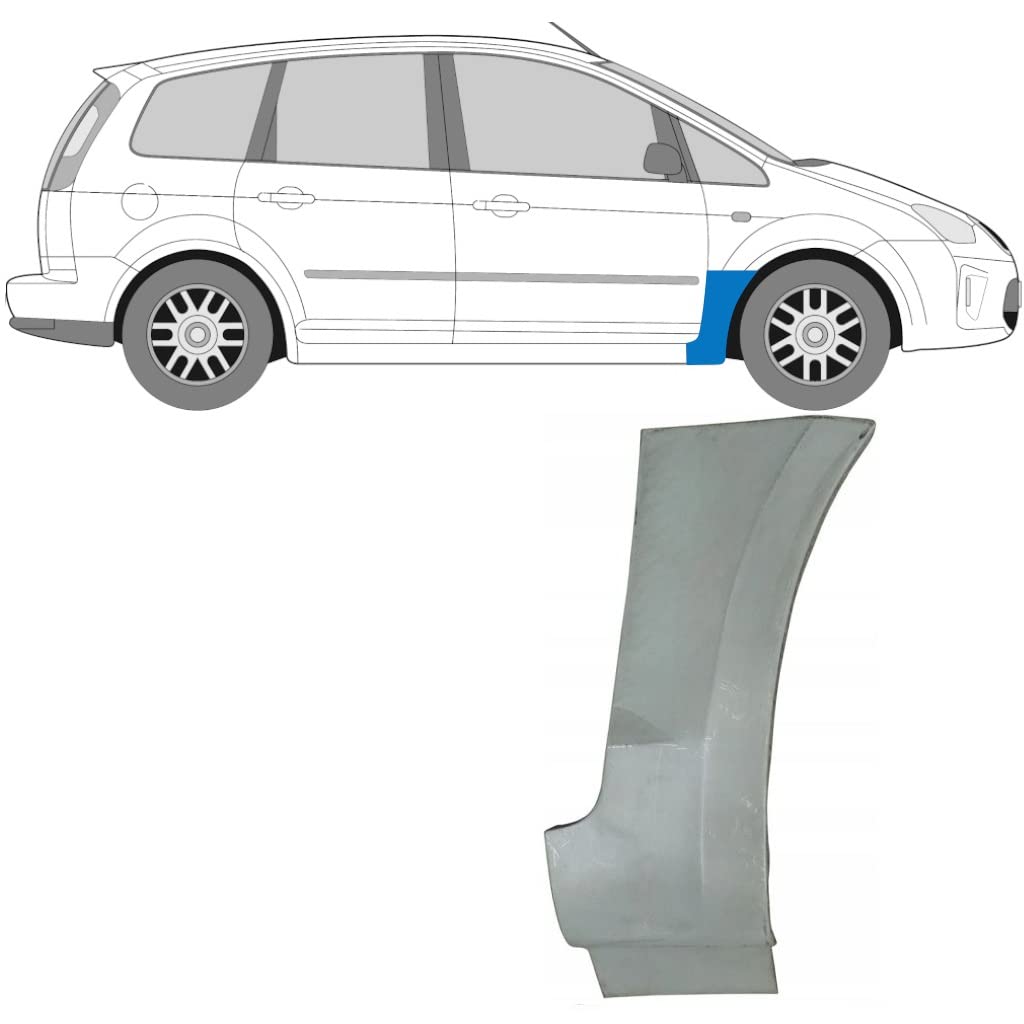 Polcar Für Ford C-MAX 2003-2010 Vorne Kotflügel Reparaturblech, Rechts, Silber, Eisen Polcar Für Ford C-MAX 2003-2010 Vorne Kotflügel Reparaturblech, Rechts, Silber, Eisen von Generic