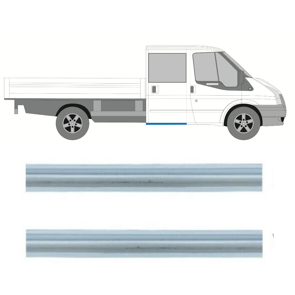 Für Ford Transit 2000-2013 Doppel Kabine Schweller Reparaturblech / Rechts = Links von Generic