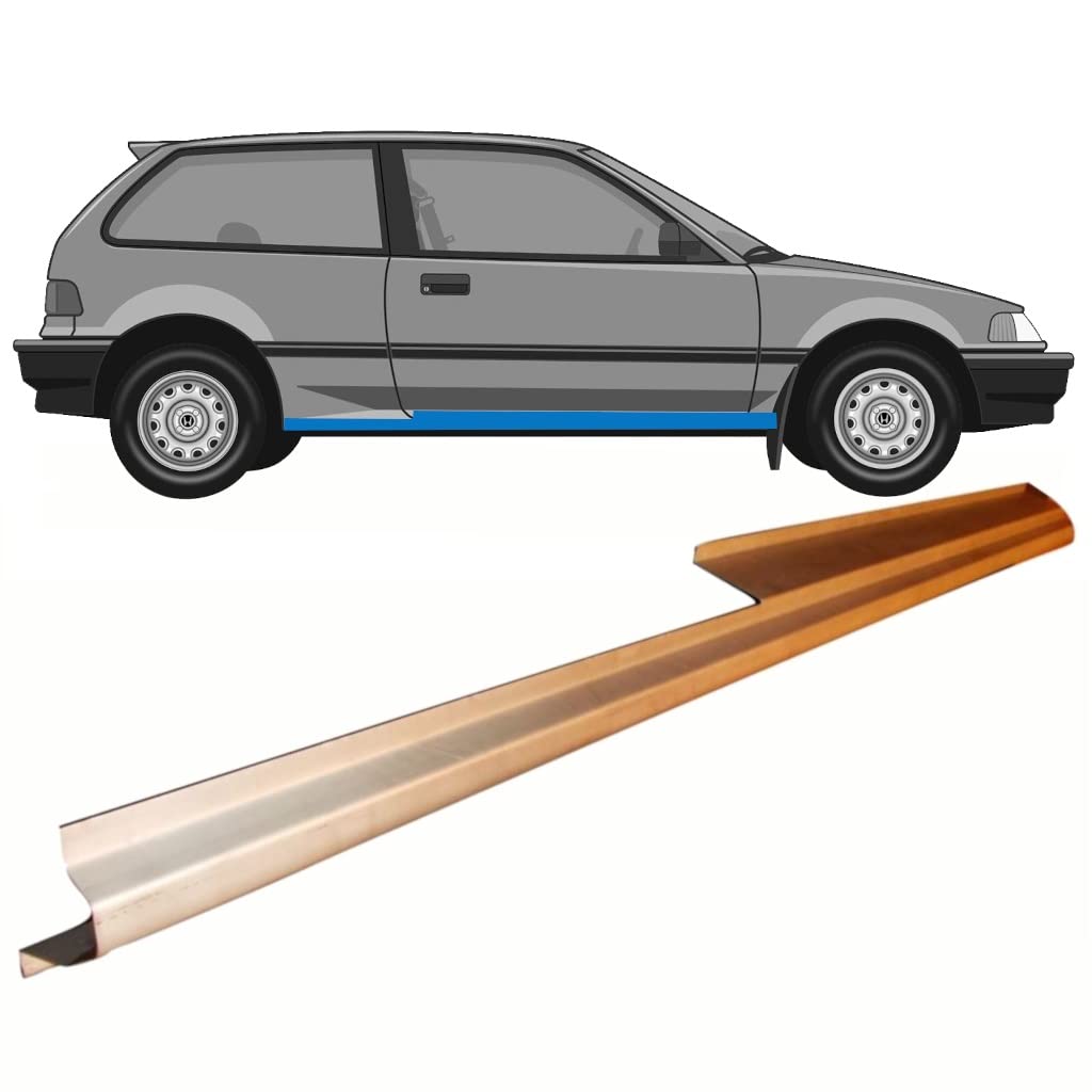 Für Honda Civic 1987-1991 3 Tür Schweller Reparaturblech/Rechts Für Honda Civic 1987-1991 3 Tür Schweller Reparaturblech/Rechts von Generic