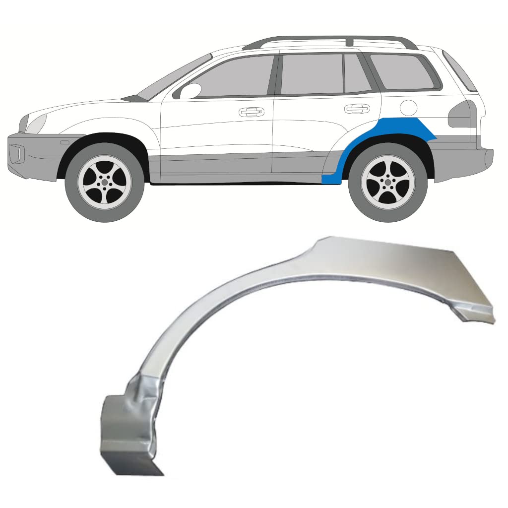 Polcar Für Hyundai Santa Fe 2001-2006 Radlauf Reparaturblech Links Hochqualitativer Stahl Silber Polcar Für Hyundai Santa Fe 2001-2006 Radlauf Reparaturblech Links Hochqualitativer Stahl Silber von Generic