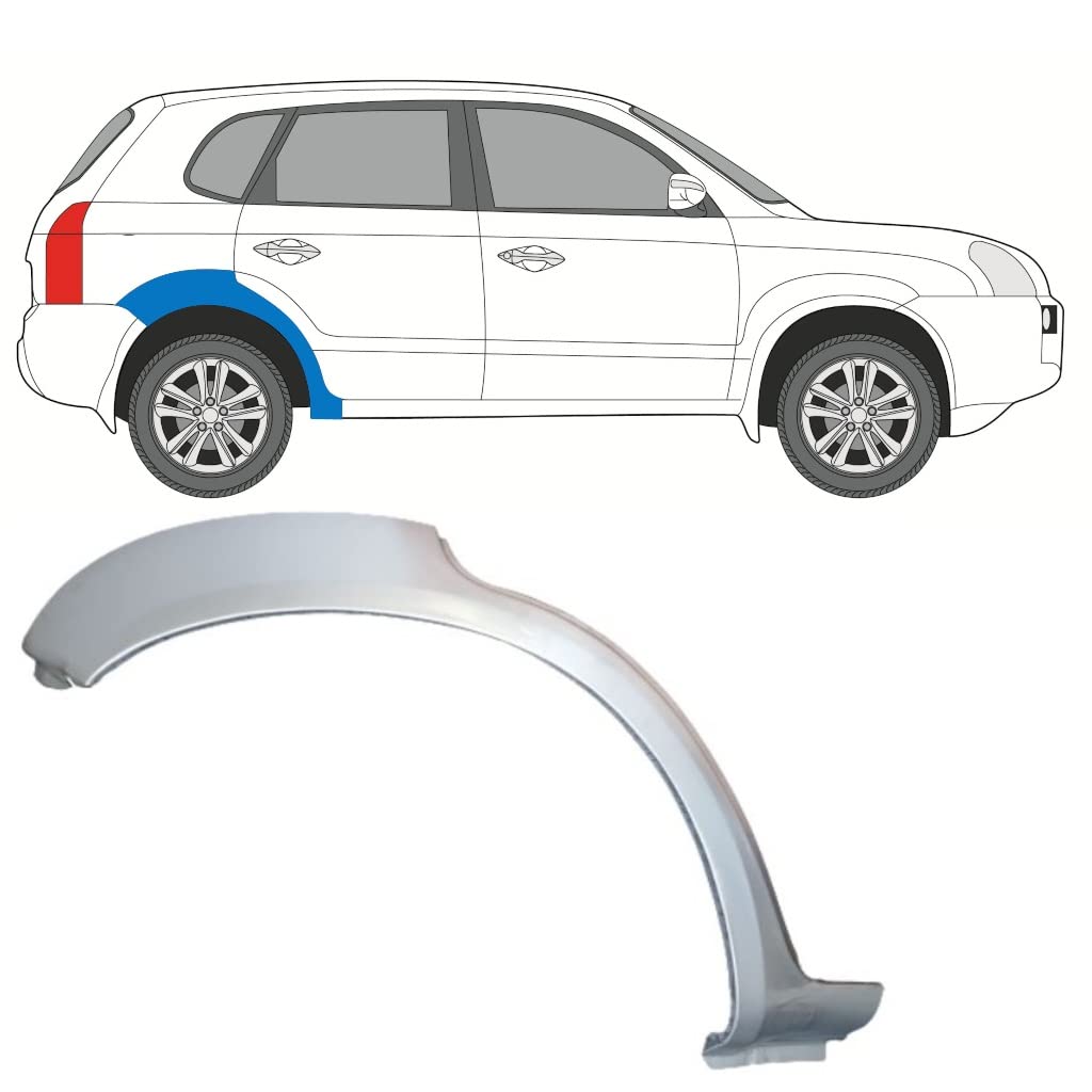 Für Hyundai Tucson 2004-2010 Hinten Radlauf Reparaturblech/Rechts Für Hyundai Tucson 2004-2010 Hinten Radlauf Reparaturblech/Rechts von Generic