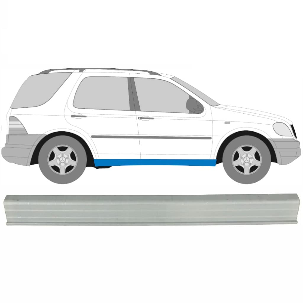 Polcar Stahl Schweller Reparaturblech für Mercedes M-Class W163 1998-2005, Rechts = Links, Universelle Passform Polcar Stahl Schweller Reparaturblech für Mercedes M-Class W163 1998-2005, Rechts = Links, Universelle Passform von Generic