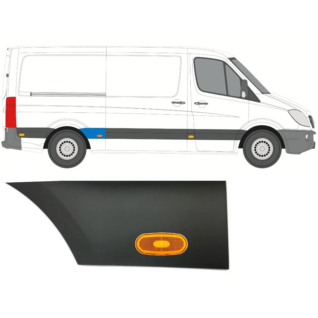 Für Mercedes Sprinter 2006- KotflÜgel Seitenleiste + Heckleuchte/Rechts von Generic