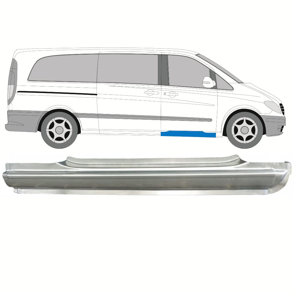 Für Mercedes Vito 2003-2014 Vorne Schweller Reparaturblech/Rechts Für Mercedes Vito 2003-2014 Vorne Schweller Reparaturblech/Rechts von Generic