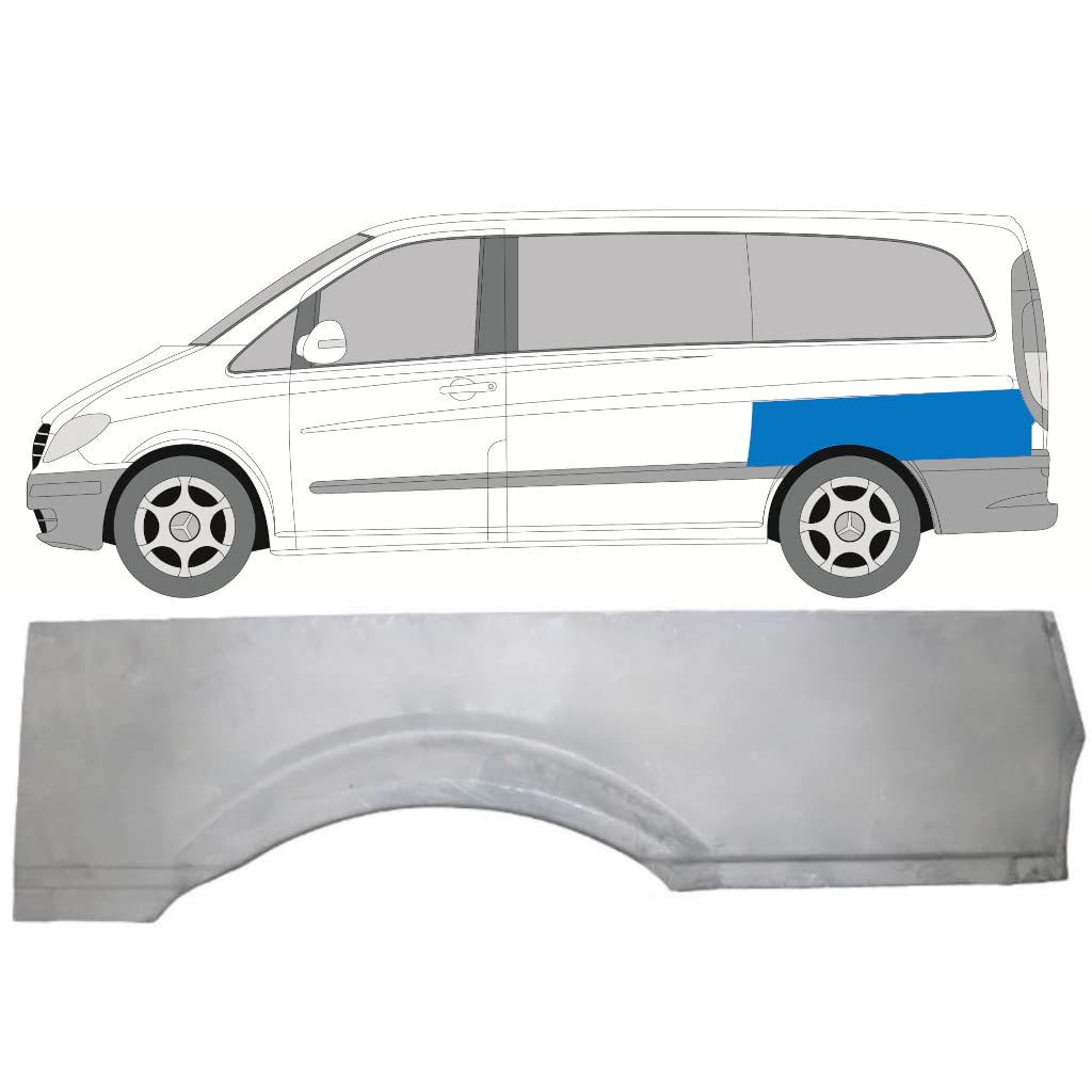 Für Mercedes Vito 2003- Kurz Hinten KotflÜgel Reparaturblech/Links Für Mercedes Vito 2003- Kurz Hinten KotflÜgel Reparaturblech/Links von Generic