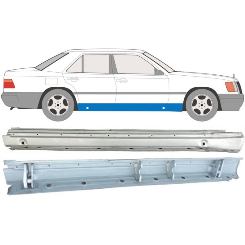 Für Mercedes W124 1984-1996 Schweller Reparaturblech/Rechts von Generic