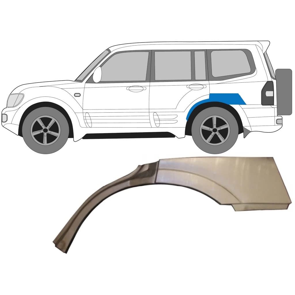 Für Mitsubishi Pajero 1999-2006 5 Tür Radlauf Reparaturblech/Links Für Mitsubishi Pajero 1999-2006 5 Tür Radlauf Reparaturblech/Links von Generic