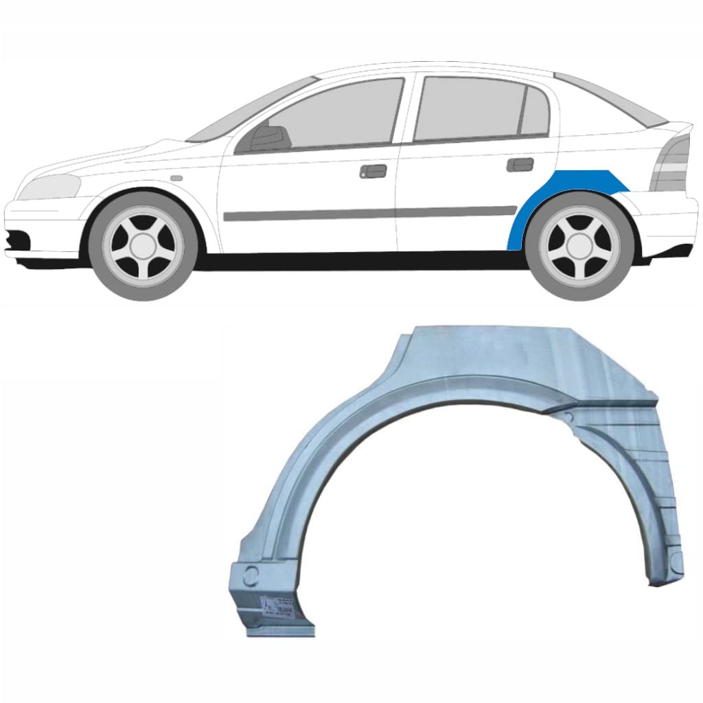 Für Opel Astra 1998-2009 5 Tür Radlauf Reparaturblech / Links von Generic
