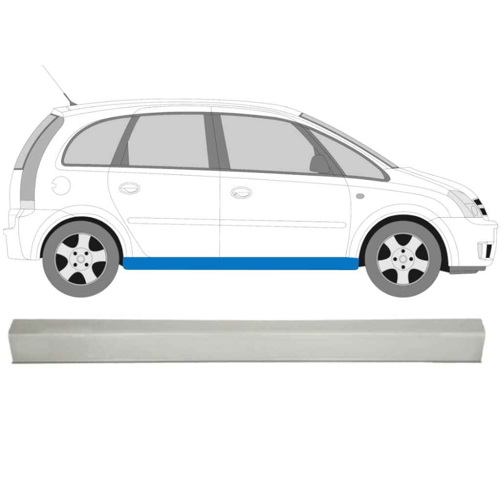 Für Opel Meriva 2003-2010 Schweller Reparaturblech/Rechts = Links Für Opel Meriva 2003-2010 Schweller Reparaturblech/Rechts = Links von Generic