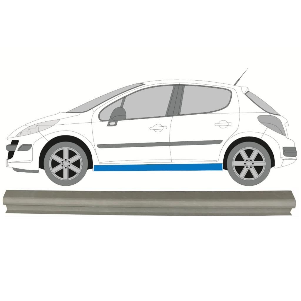 Für Peugeot 207 2006-2013 Schweller Reparaturblech/Links Für Peugeot 207 2006-2013 Schweller Reparaturblech/Links von Generic
