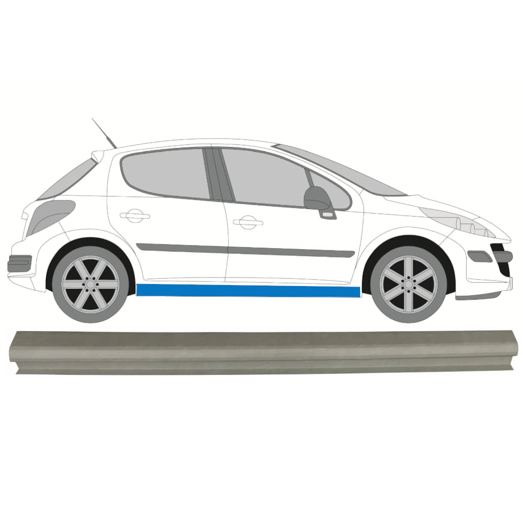 Für Peugeot 207 2006-2013 Schweller Reparaturblech/Rechts Für Peugeot 207 2006-2013 Schweller Reparaturblech/Rechts von Generic
