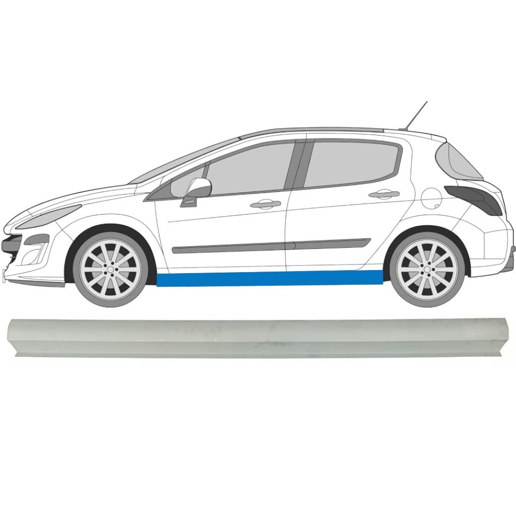 Für Peugeot 308 2007-2013 Schweller Reparaturblech/Links Für Peugeot 308 2007-2013 Schweller Reparaturblech/Links von Generic