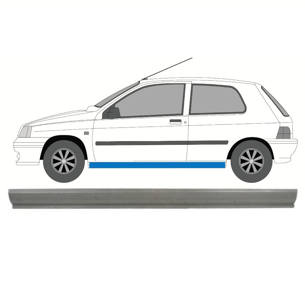 Für Renault Clio 1990-1998 3/5 Tür Schweller Reparaturblech / Links von Generic