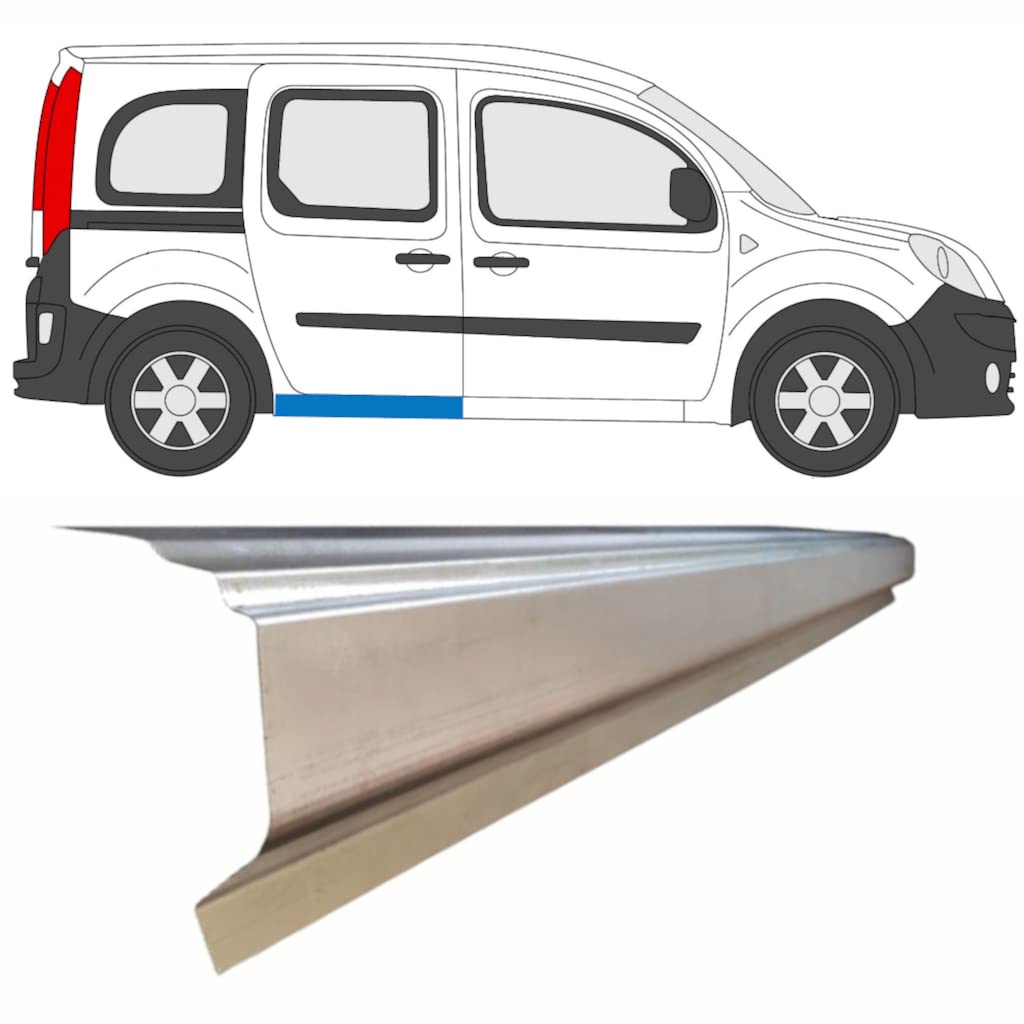 Für Renault Kangoo 2008- SchiebetÜr Schweller Reparaturblech/Rechts = Links Für Renault Kangoo 2008- SchiebetÜr Schweller Reparaturblech/Rechts = Links von Generic