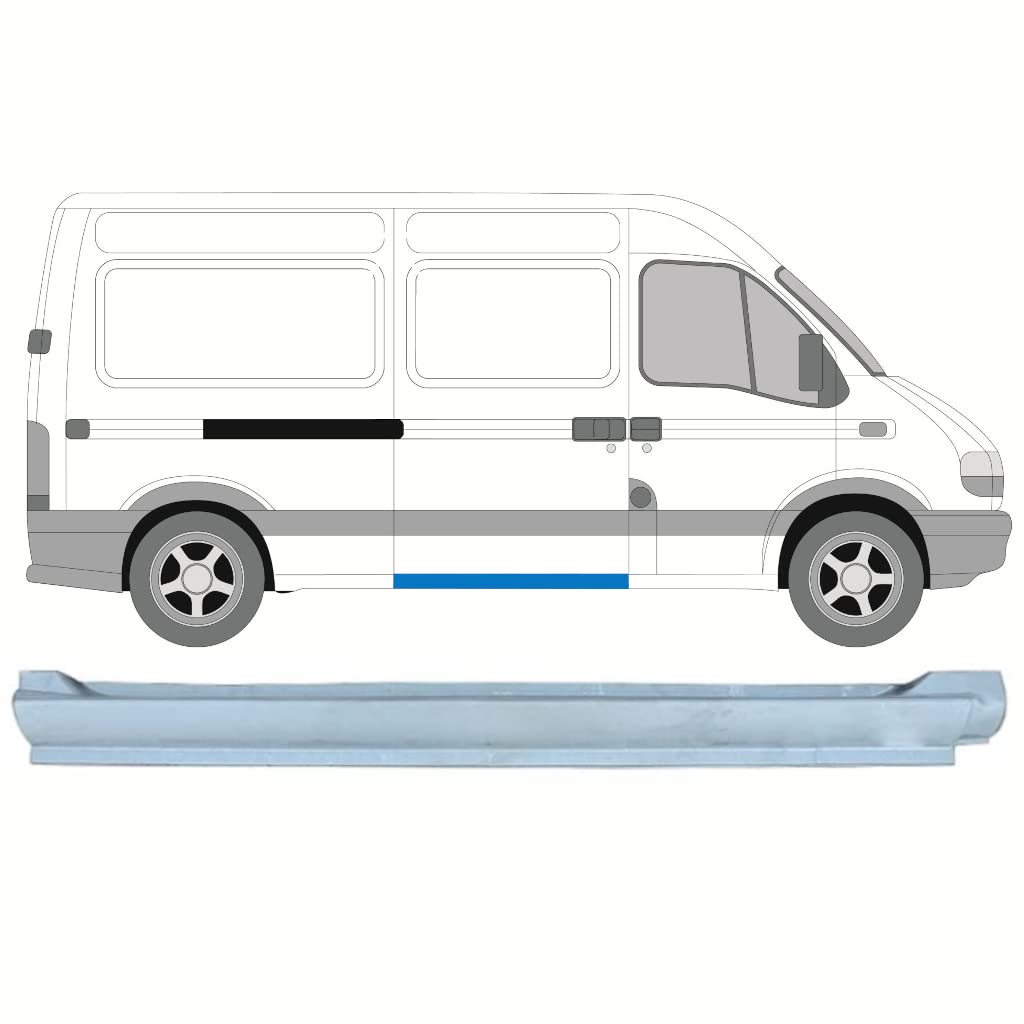 Für Renault Master 1998-2010 SchiebetÜr Schweller Reparaturblech/Rechts Für Renault Master 1998-2010 SchiebetÜr Schweller Reparaturblech/Rechts von Generic