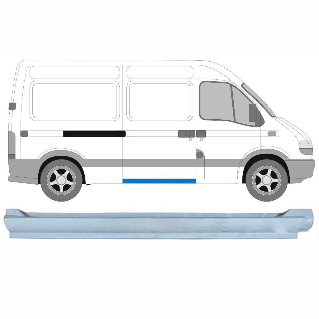 Für Renault Master 1998-2010 SchiebetÜr Schweller Reparaturblech / Rechts von Generic