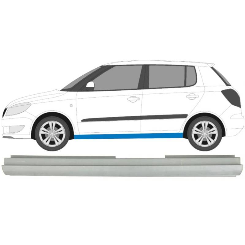 Für Skoda Fabia 2007-2015 Schweller Reparaturblech/Links von Generic