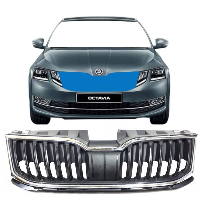Polcar Kühlergrill für Skoda Octavia III 2017-2020, Kunststoff, Auto, Grille, Kühlergrill von Generic