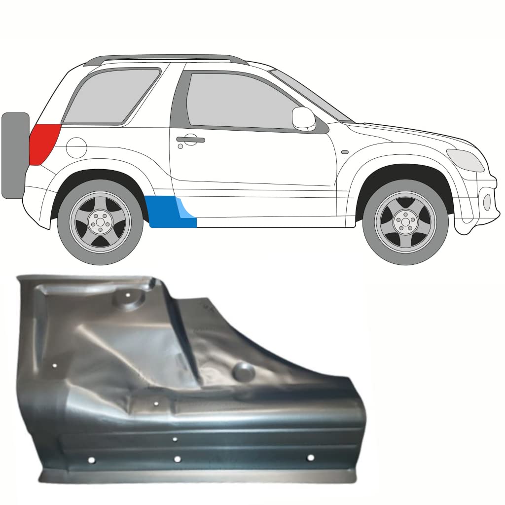 Für Suzuki Grand Vitara 2005-2012 3 Tür Schweller Reparaturblech/Rechts Für Suzuki Grand Vitara 2005-2012 3 Tür Schweller Reparaturblech/Rechts von Generic