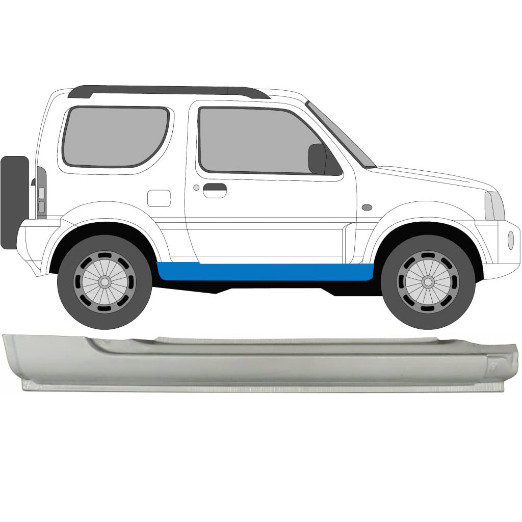 Für Suzuki Jimny 1998-2018 Voll Schweller Reparaturblech/Rechts Für Suzuki Jimny 1998-2018 Voll Schweller Reparaturblech/Rechts von Generic