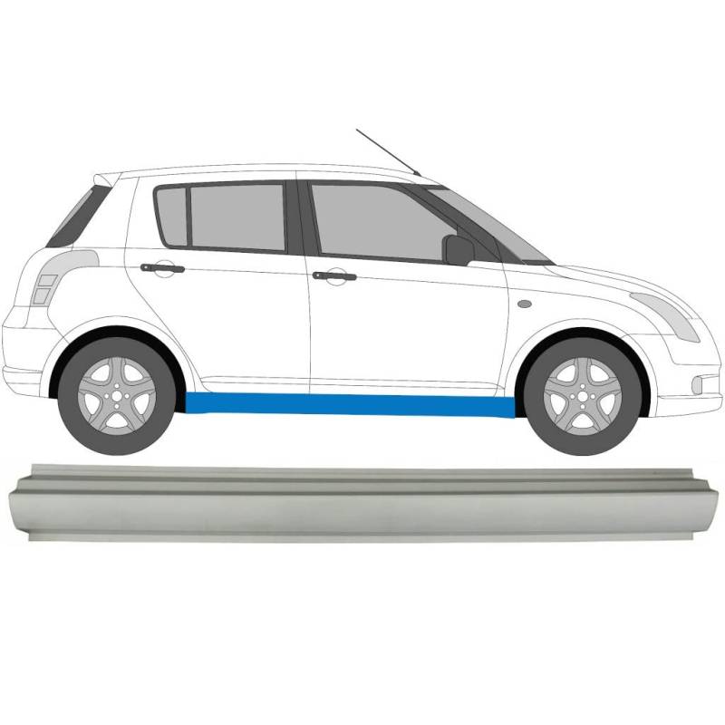 Für Suzuki Swift 2005-2010 Schweller Reparaturblech/Rechts = Links von Generic