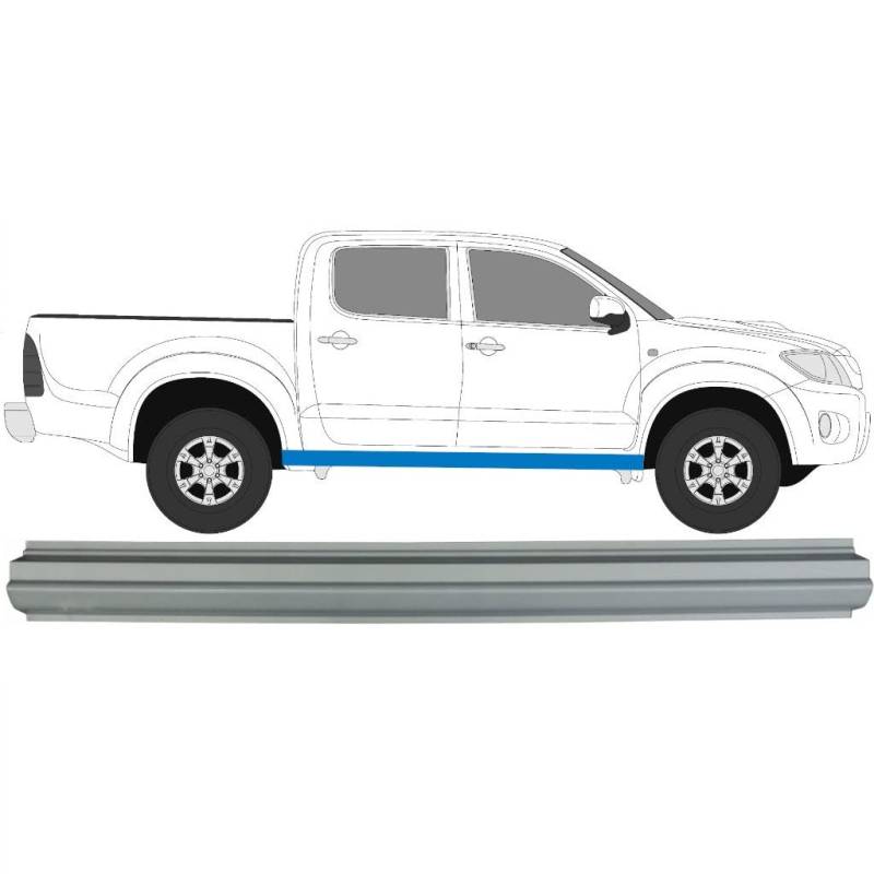 Für Toyota Hilux 2005-2015 Schweller Reparaturblech / Rechts = Links von Generic