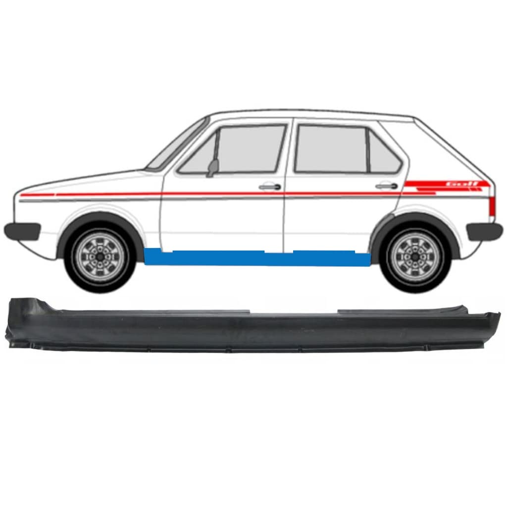 Für Vw Golf 1 1974-5 Tür Schweller Reparaturblech/Links Für Vw Golf 1 1974-5 Tür Schweller Reparaturblech/Links von Generic