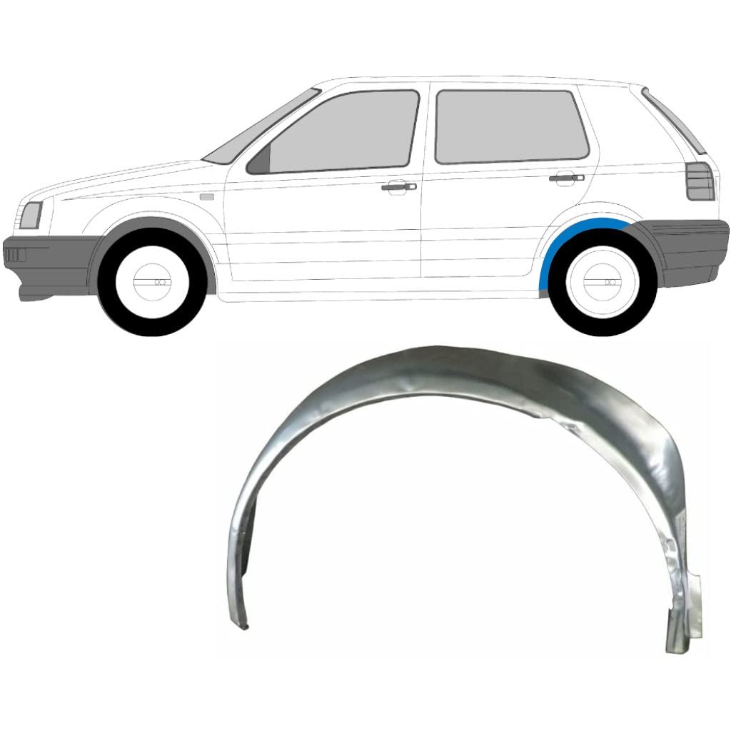 Für Vw Golf 3 1991-1998 Hinten Innen Radlauf Reparaturblech/Links Für Vw Golf 3 1991-1998 Hinten Innen Radlauf Reparaturblech/Links von Generic