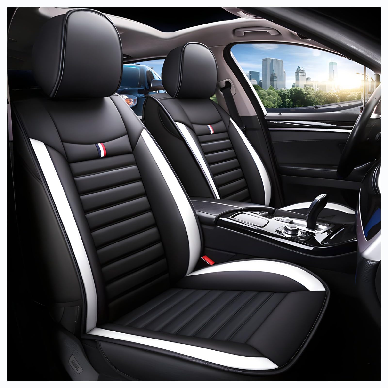 Full Set Auto Sitzbezüge für Sub𝘢ru Impreza Saloon(2007-2015),Vollständige Abdeckung des Autositzbezugs, schützt die Autositze, wasserdicht, atmungsaktiv, für alle Jahreszeiten von Generic