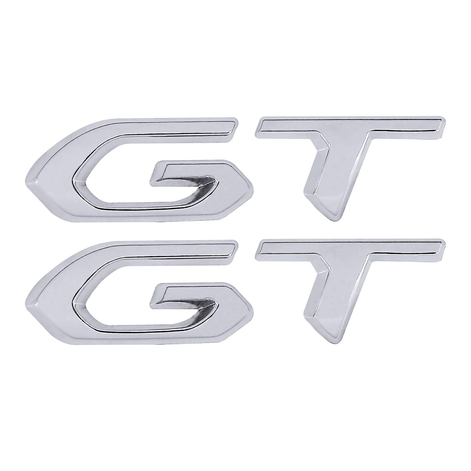 GT Emblem Auto Aufkleber Abzeichen Logo Dekorative Autoaufkleber (Silber) von Generic